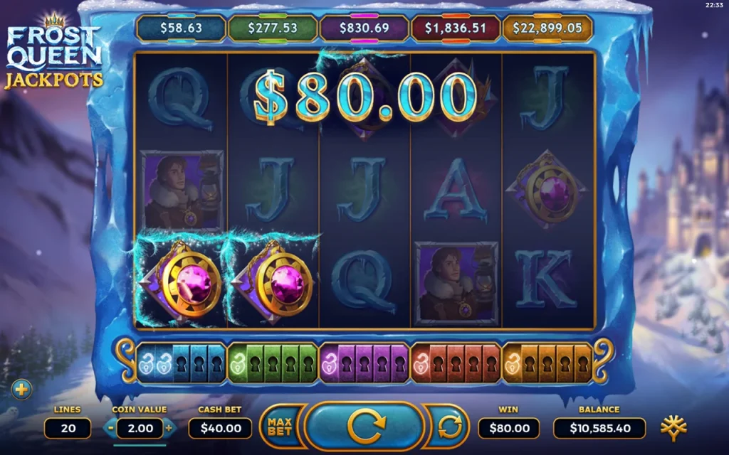 Frost Queen Jackpots Виграш