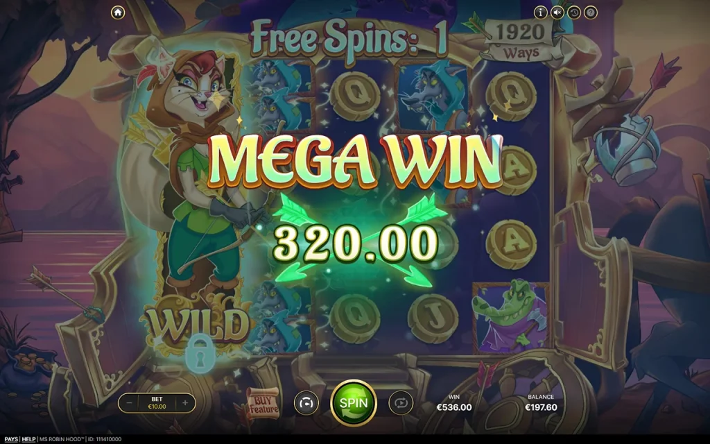 Ms Robin Hood Мега Виграш
